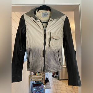 Doma Leather Jacket 

Black, cream, blueish/grey Ombré color

#leather #2025